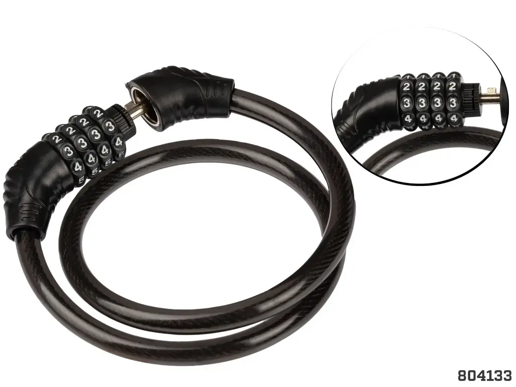 CANDADO CABLE ESPIRAL C/CLAVE 10X150