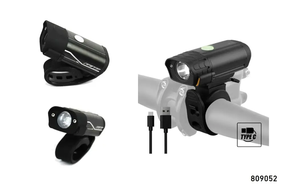 LUZ DELANTERA USB 500LM EBL-3291A ALUMINIO GW