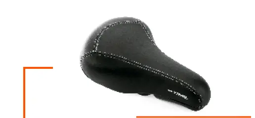 SILLIN ON-TRAIL BMX 709-002 VINILO NEGRO