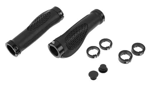 [804488] MANGOS MTB ERGONOMICO DUAL LOCK 130MM SZ-140 CAUCHO NEGRO