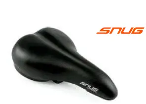 [GAL0205] SILLIN ON-TRAIL SNUG MTB,C/RESORTES, VINILO NEGRO, ANTIP.