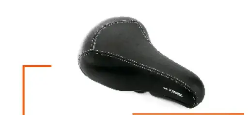 [GAL0317] SILLIN ON-TRAIL BMX 709-002 VINILO NEGRO