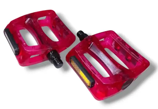 [PED0567] PEDAL RESINA NECO WP-601-1 9/16 CLEAR TRANSLUCIDO BMX