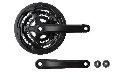 [305484] TRIPLE PLATO ACERO RESINA NEGRO 28/38/48 3x7