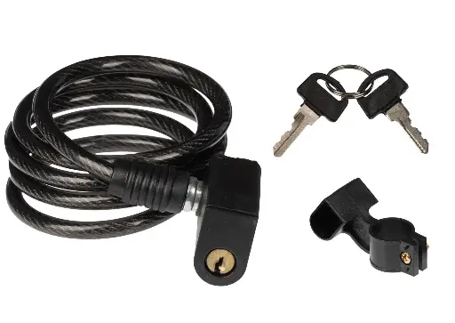[804126] CANDADO DE CABLE ESPIRAL DE LLAVE 6X1000