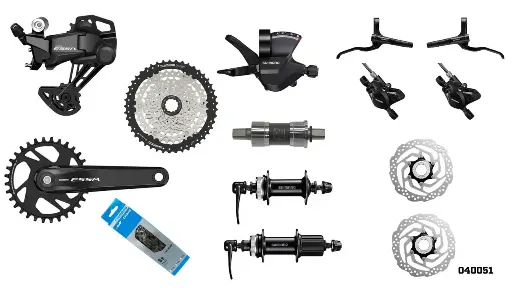 [40051] GRUPO ESSA MTB 32T 11-45T 1X8V SHIMANO
