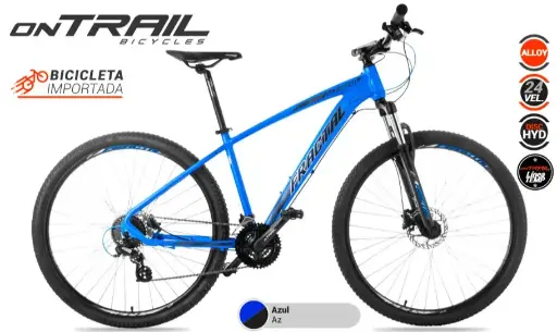 [BIC0554] BICICLETA ON-TRAIL FRACTAL 29" MTB DISCO HYD 3-8VEL